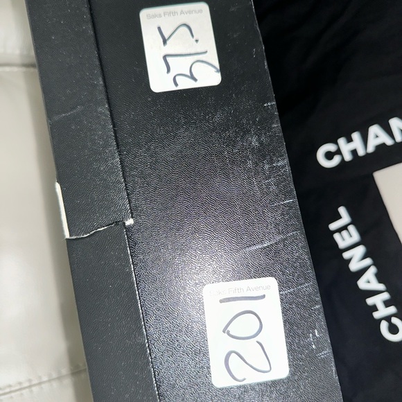 Chanel Tweed Leather Engineer Boots Black CC Logo 37.5 Buckle Moto - Picture 8 of 11